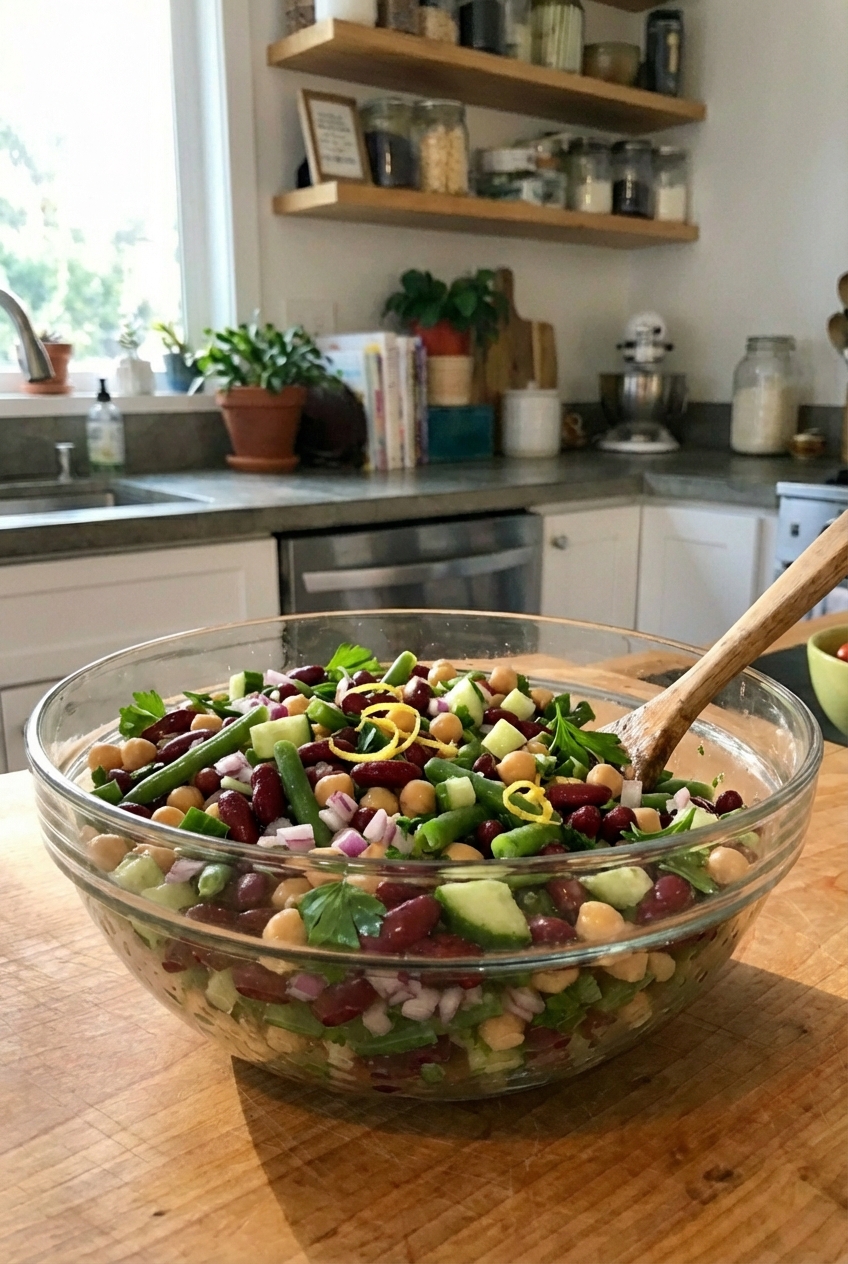 Bold Chilled Bean Salad