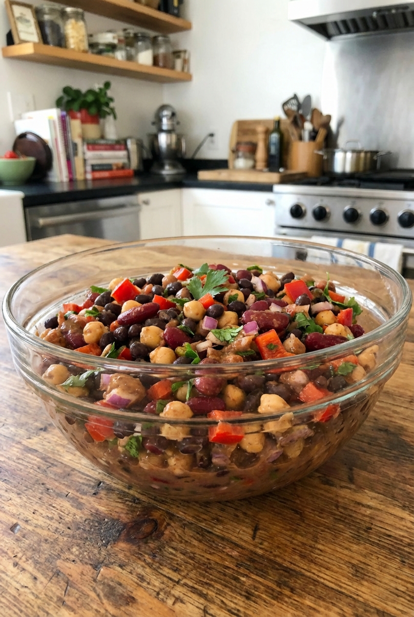 Smoky Spicy 3-Bean Salad