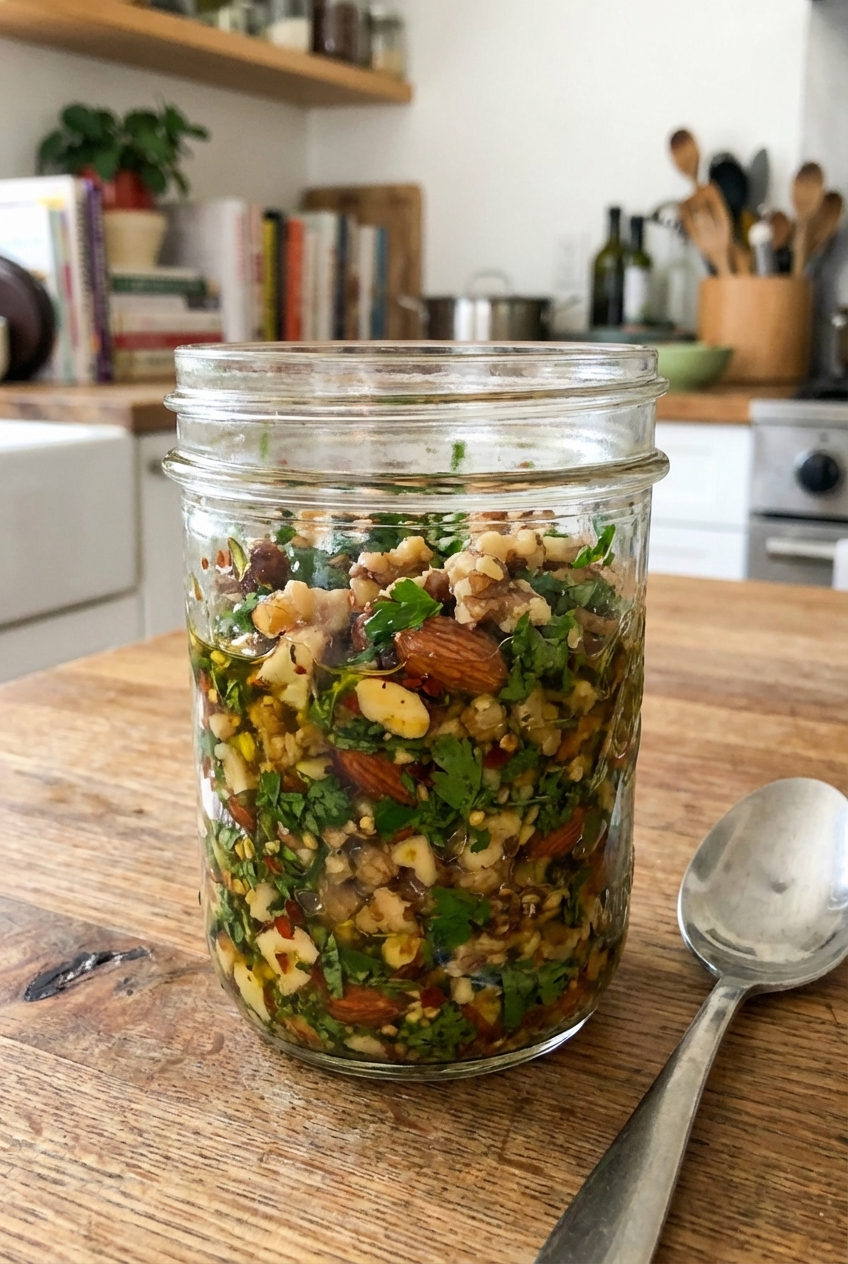Toasted Nut & Herb Salsa