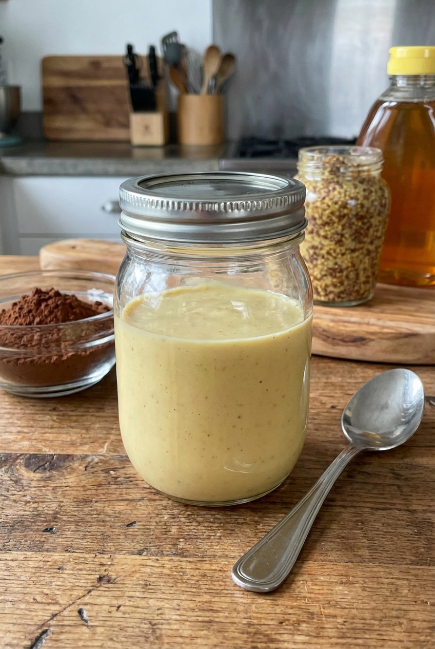Cocoa-Kissed Honey Mustard Dressing