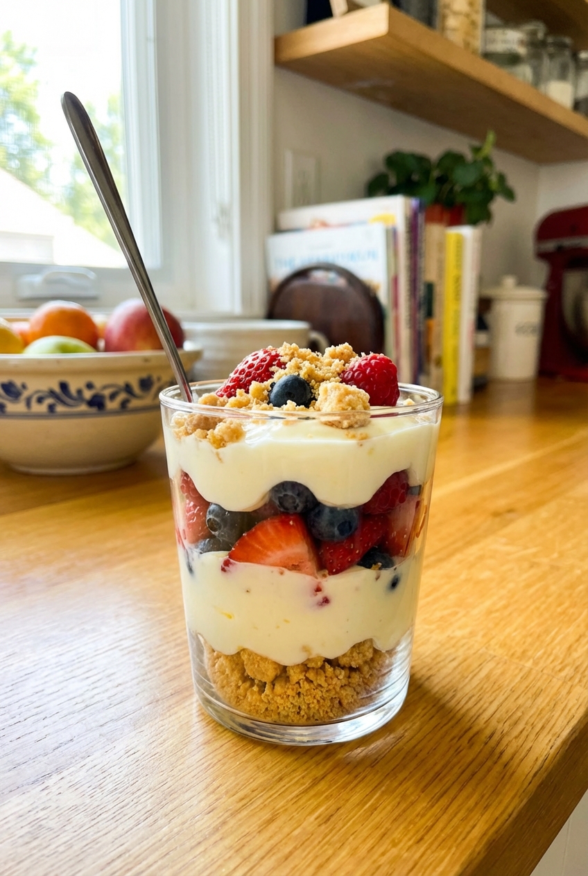 Fruity & Bright Lemon Berry Parfaits