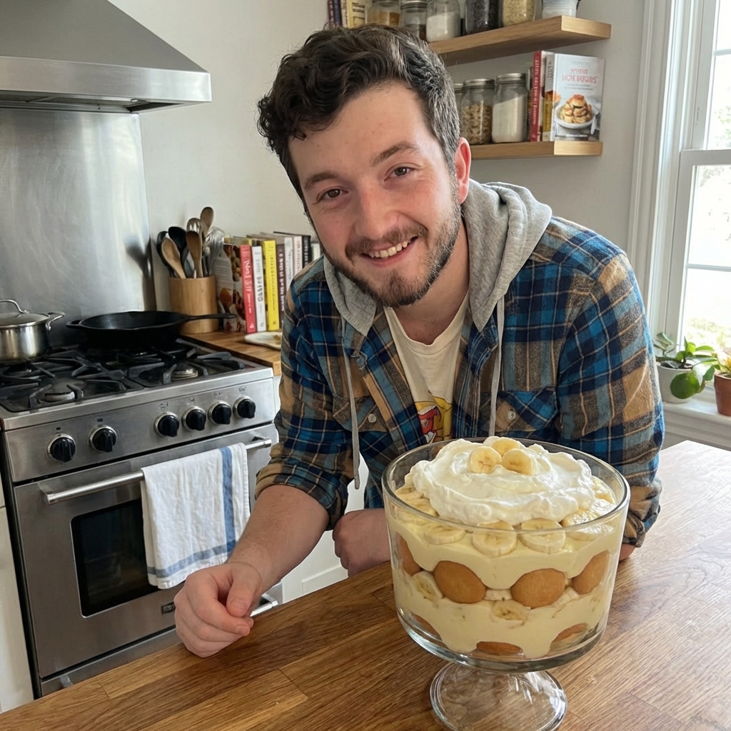 Bold Banana Pudding With Tangy Cream