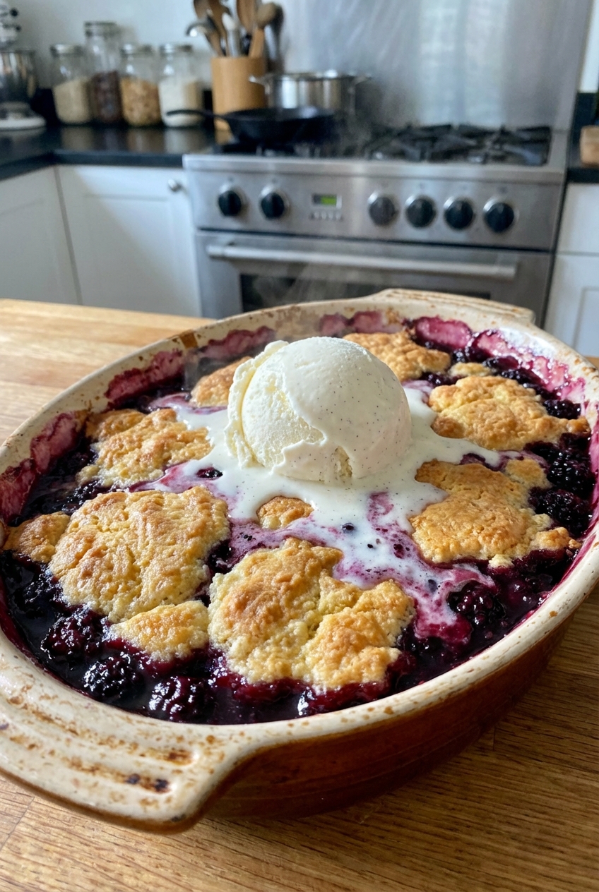 Gourmet Blackberry Cobbler
