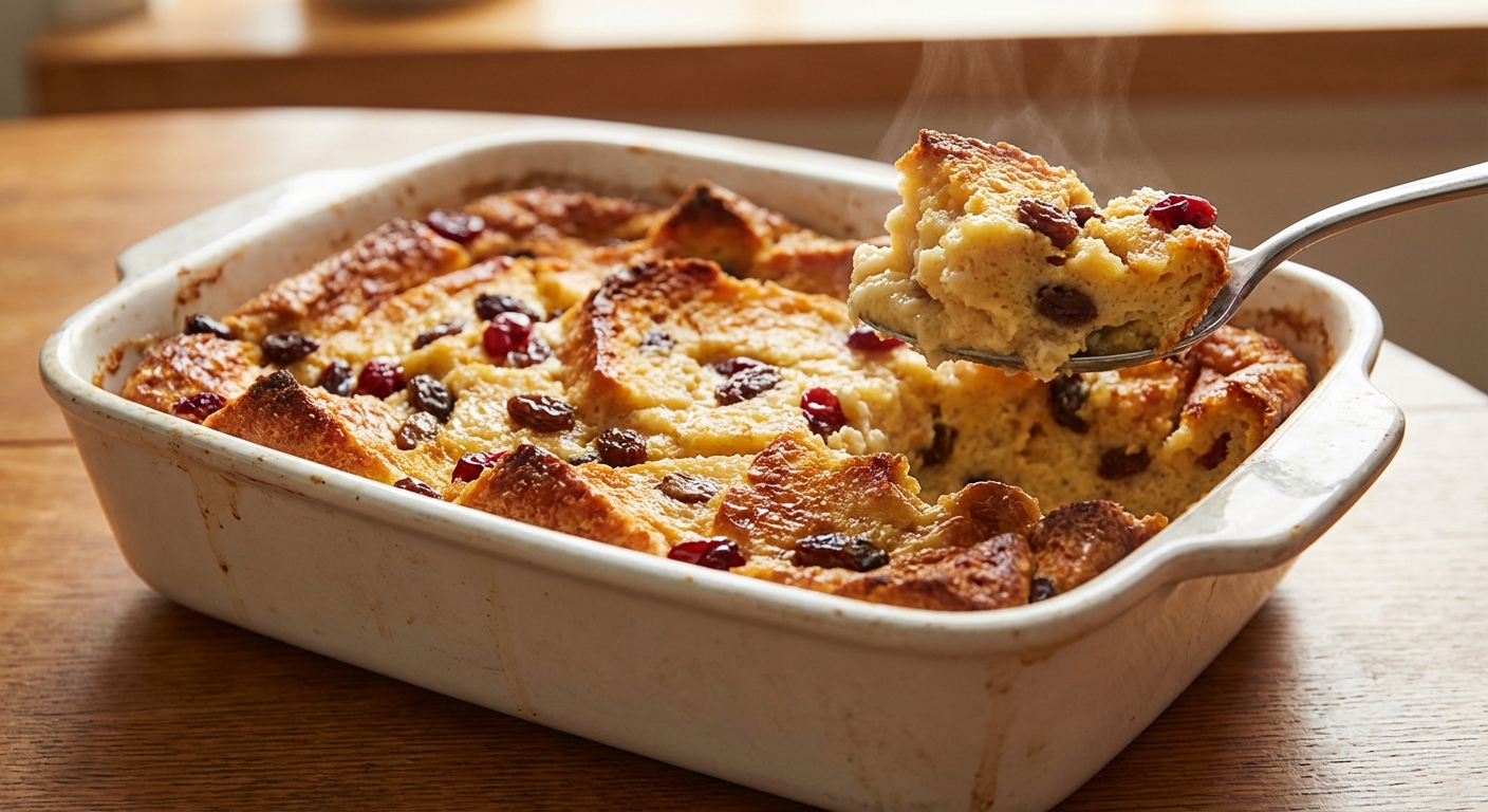 Easy Light & Fluffy Bread Pudding