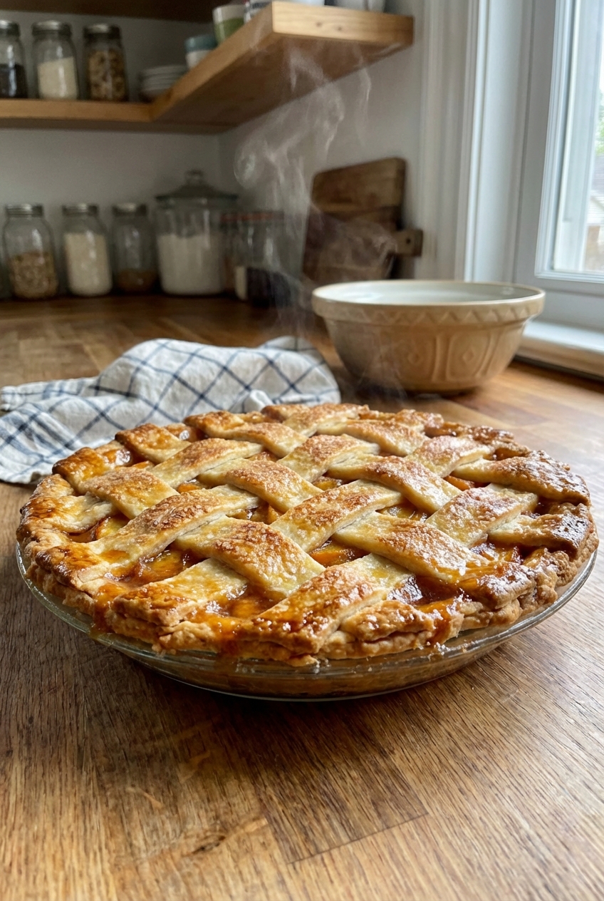 Ultimate Peach Pie (Rich and Savory)