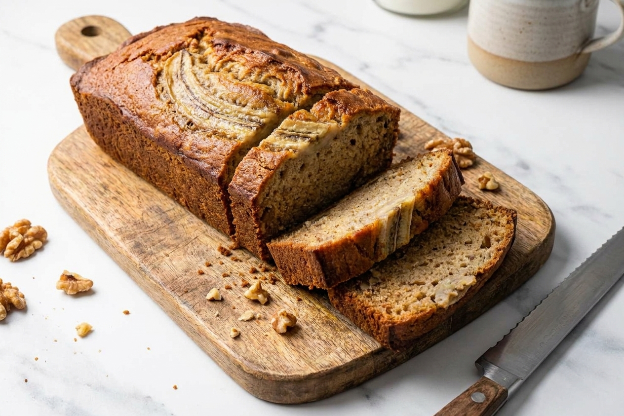 Banana Bread With 2 Bananas