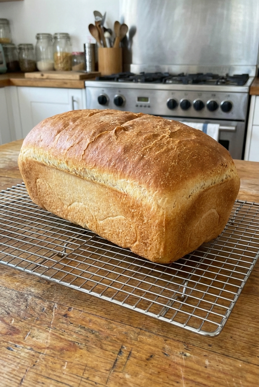 Fresh White Bread (Sweet & Simple)