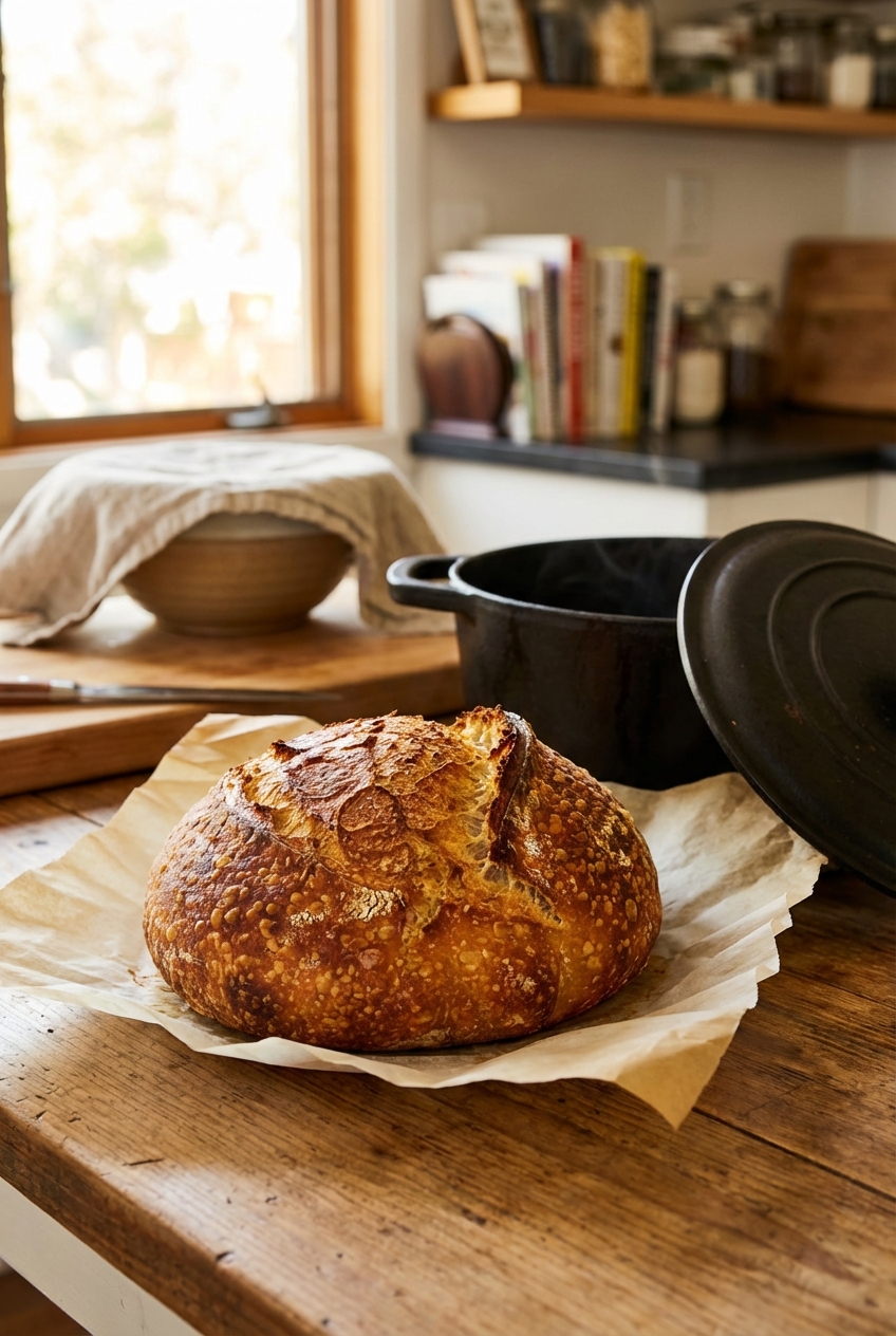 Classic Sourdough Bread (Crispy & Crunchy)