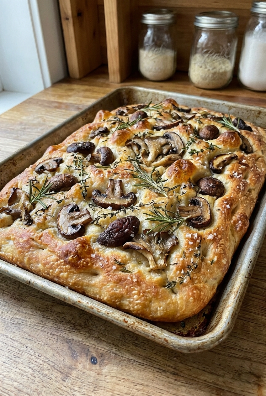 Earthy Sourdough Focaccia