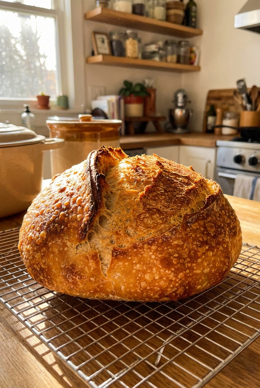 Easy Flavorful Sourdough Bread