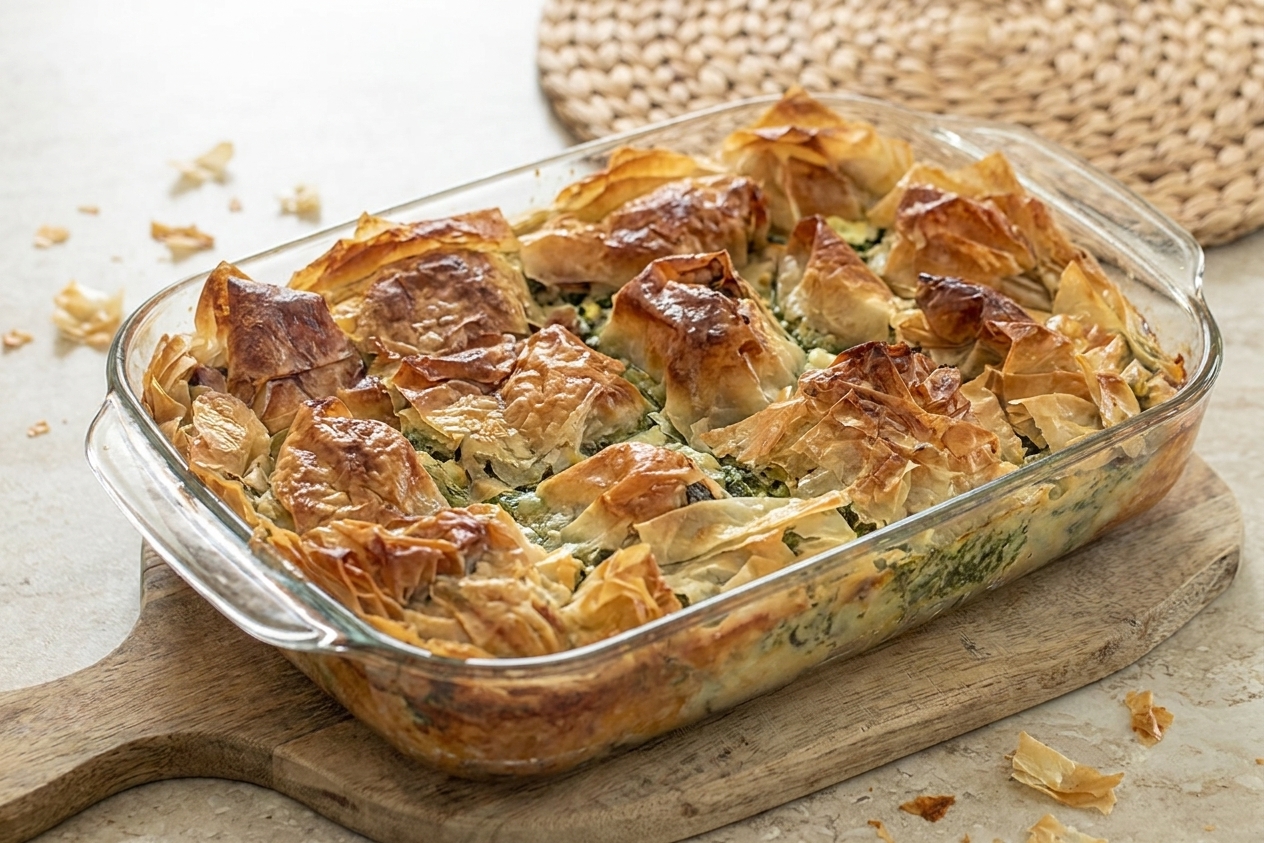 Spinach and Feta Filo Pie
