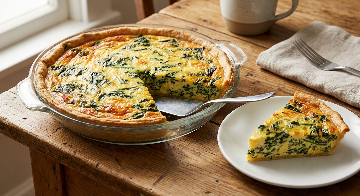 Traditional Spinach Quiche (Spiced and Aromatic)