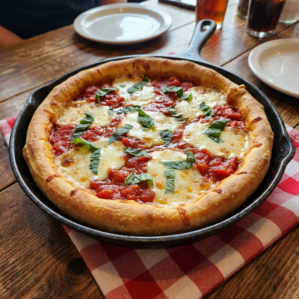 Warm & Spiced Deep Dish Pizza