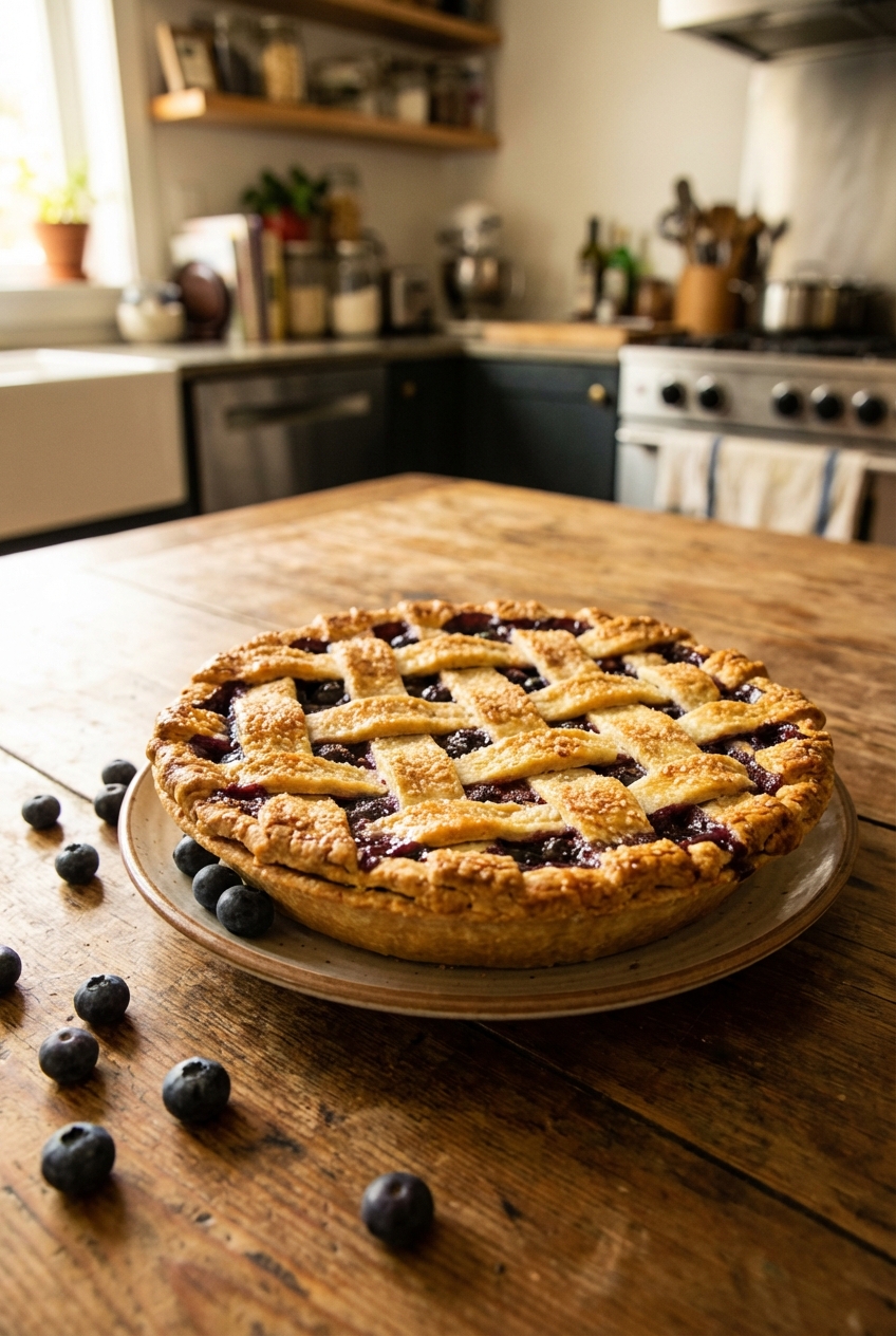 Flavorful Blueberry Pie