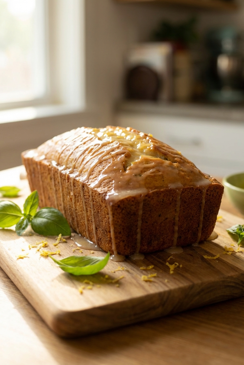 Lemon Basil Olive Oil Loaf