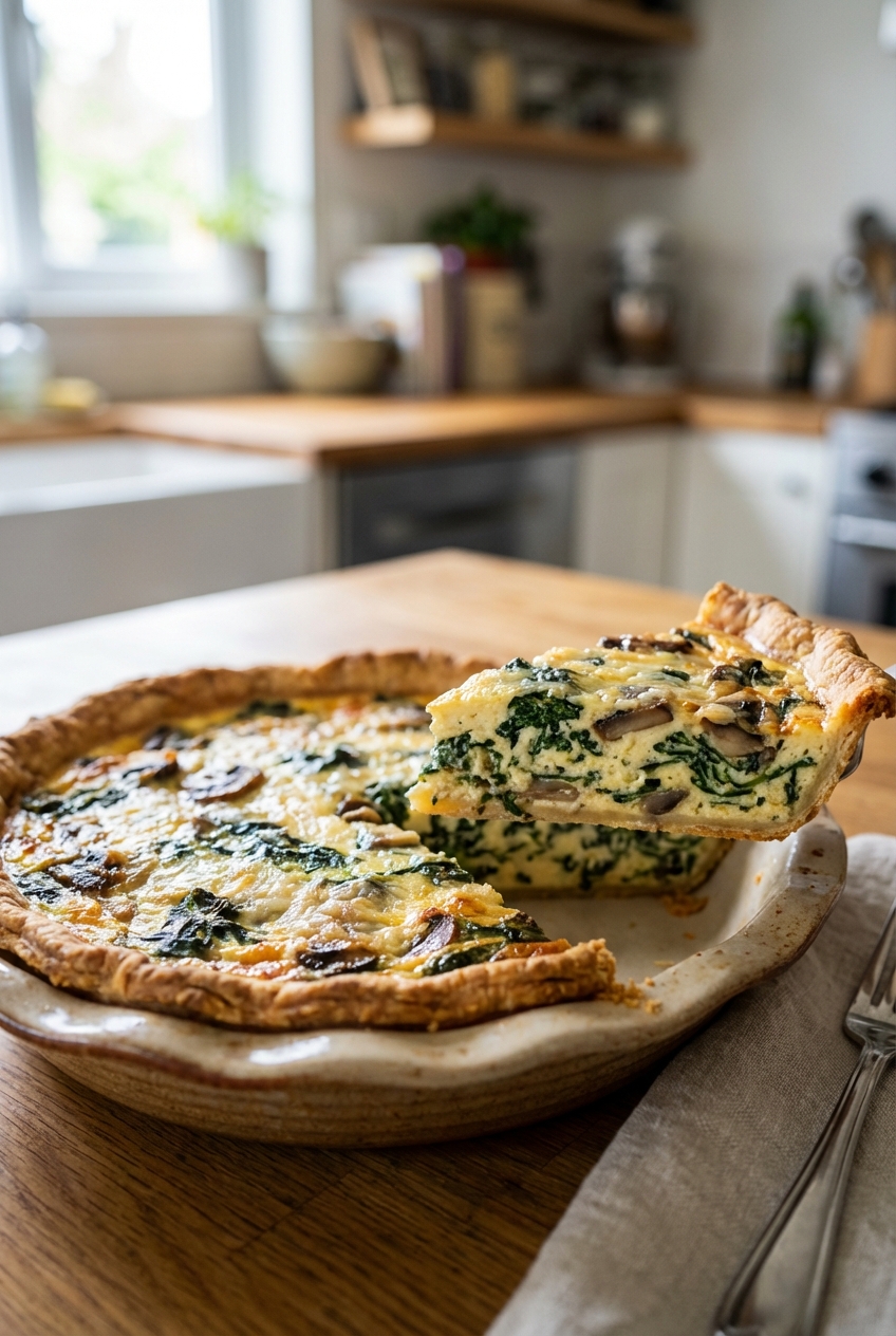 Festive Light and Creamy Quiche