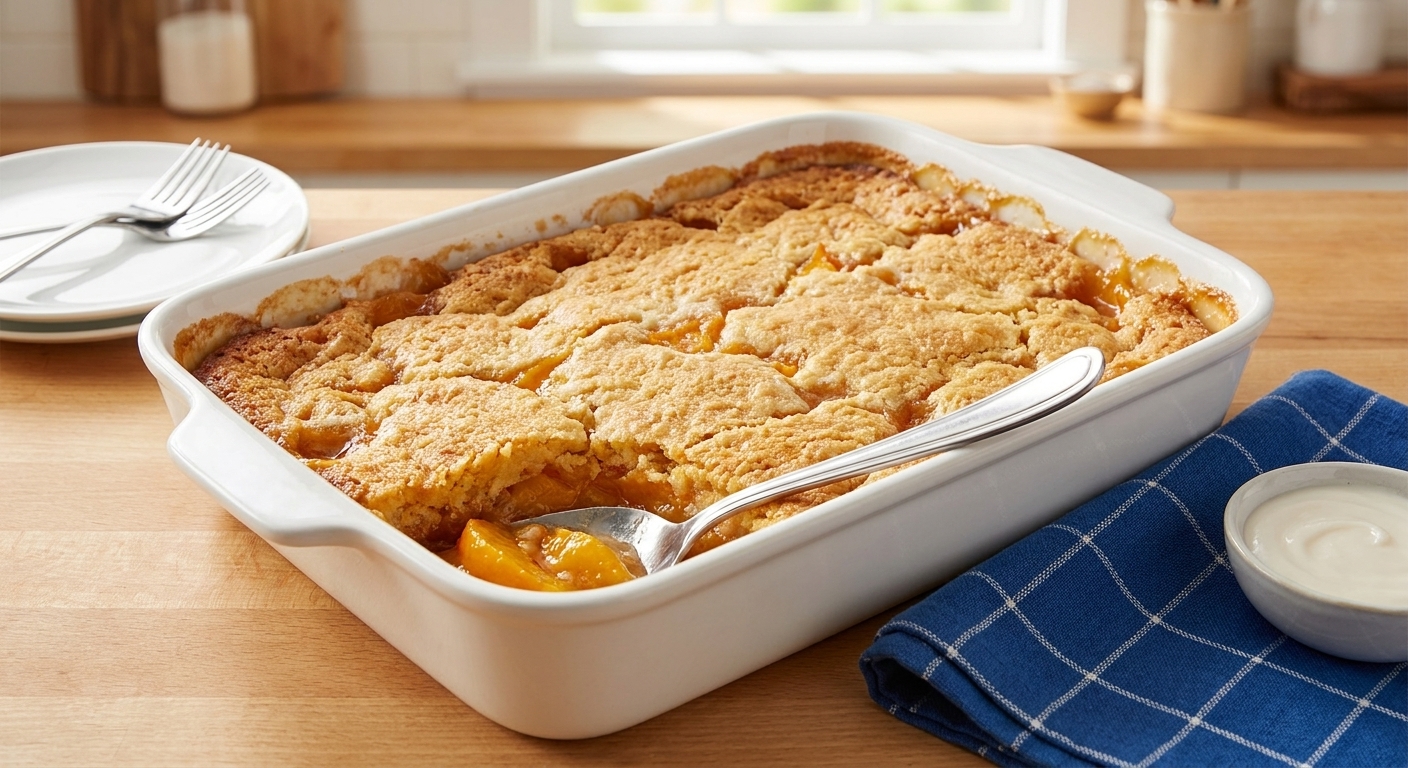 Peach Dump Cake