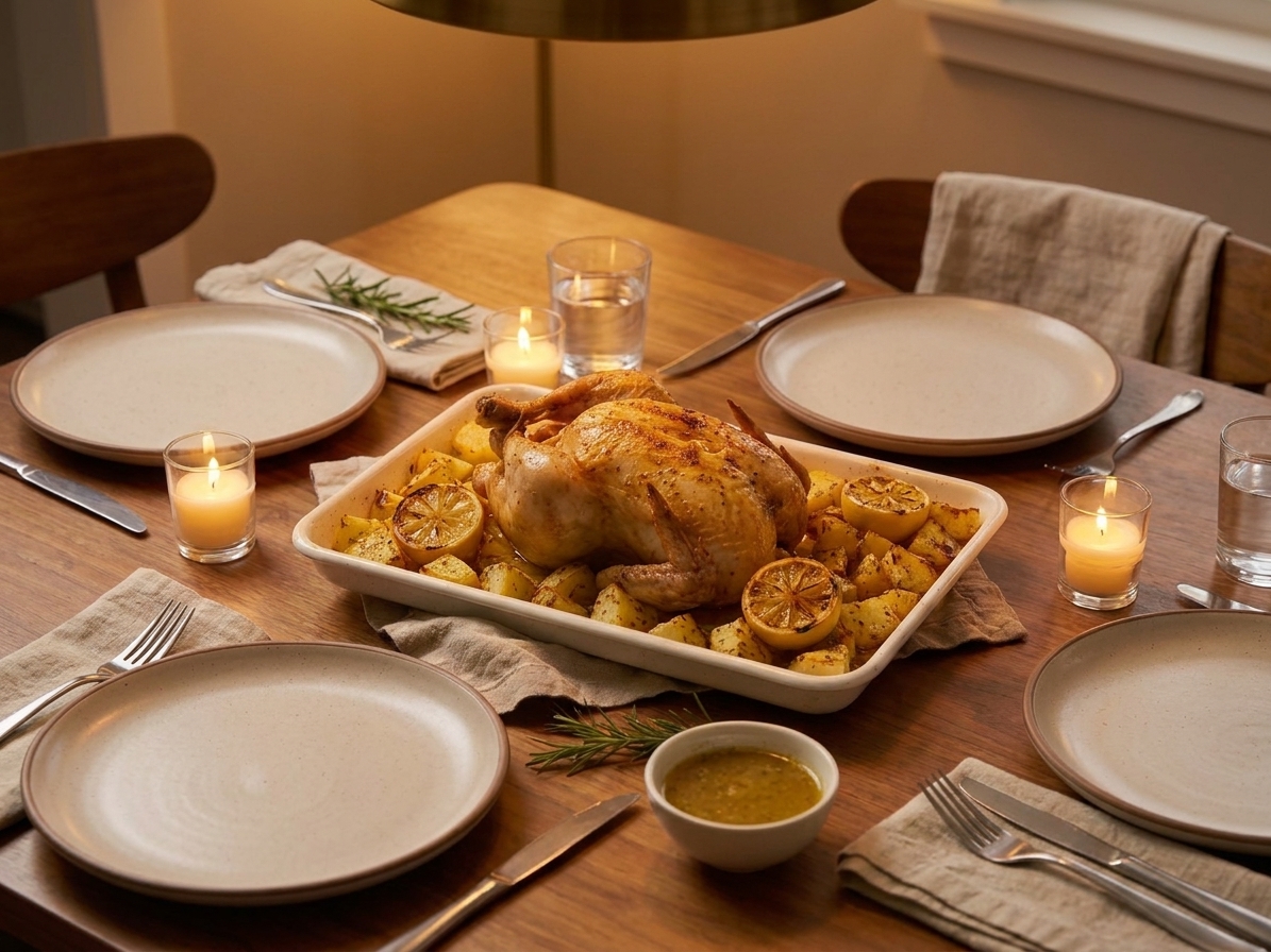 Enchanting Lemon Herb Roast Chicken