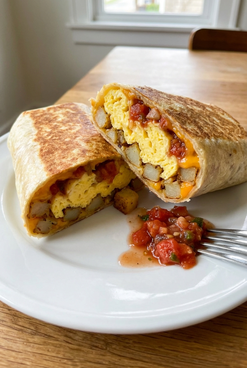 Comforting Breakfast Burrito
