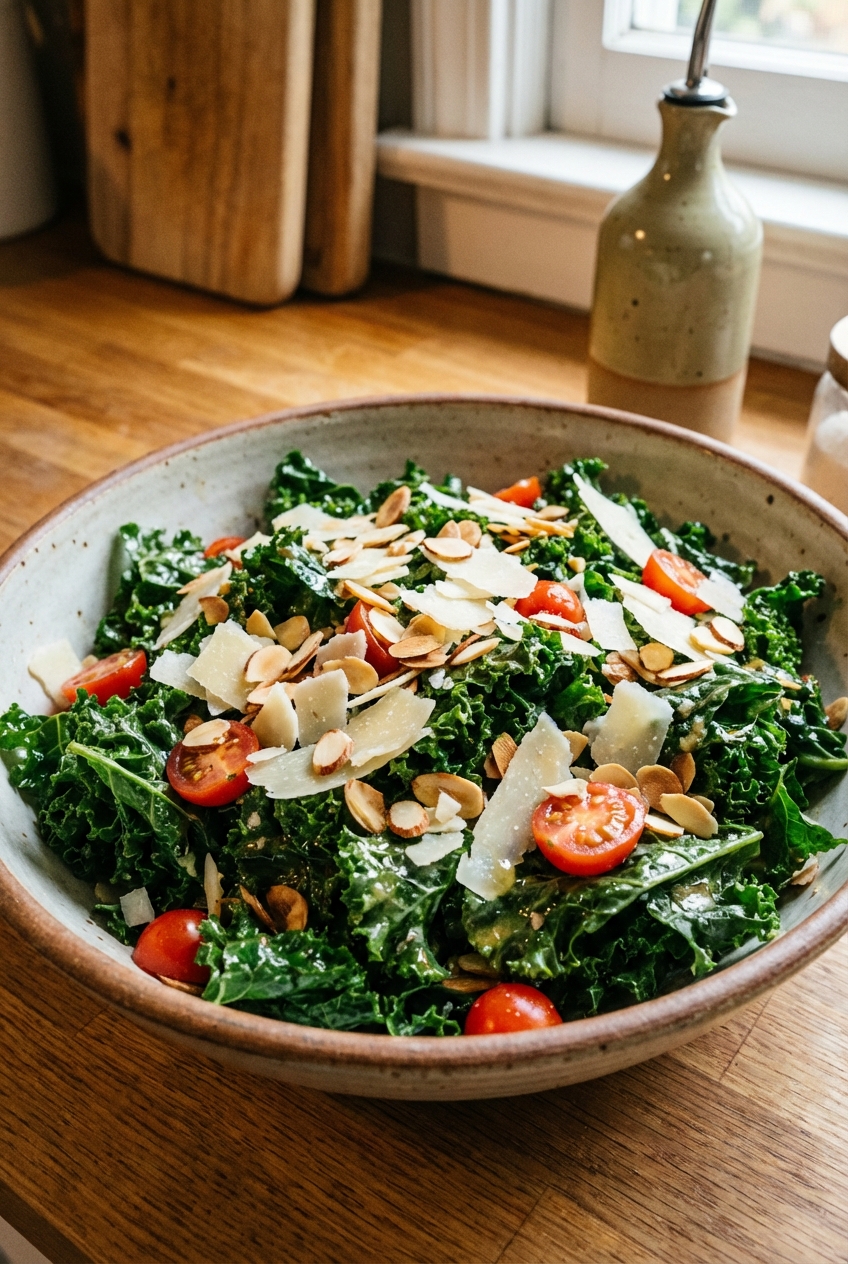 Simple Kale Salad (Juicy and Tender)