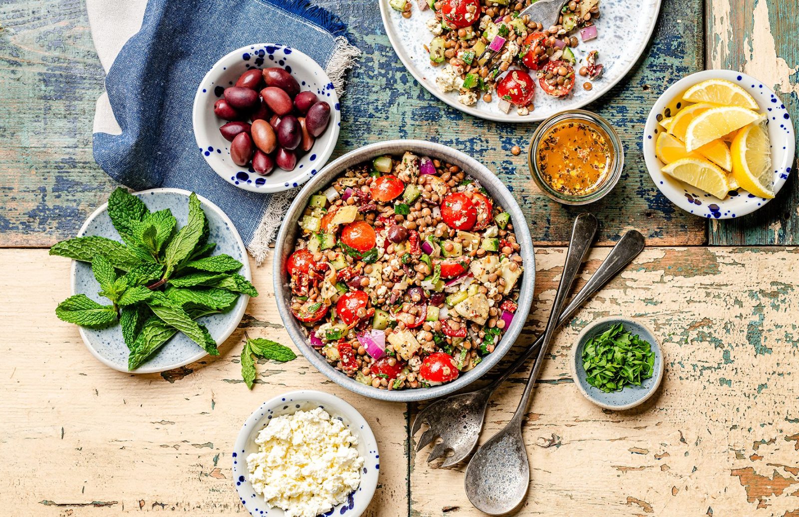 Zesty Mediterranean Lentil Salad
