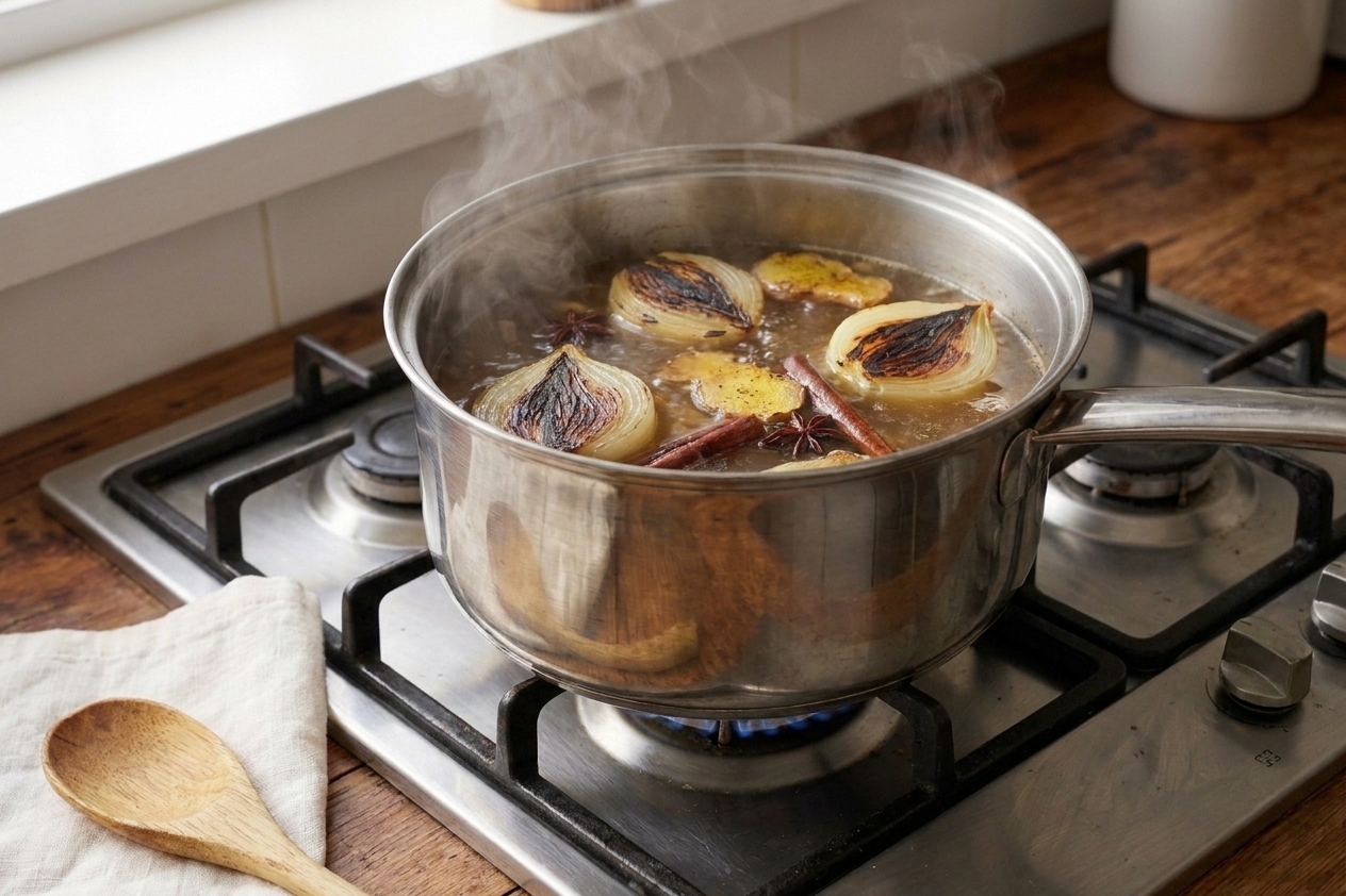 Easy Pho Broth (Beef or Chicken)