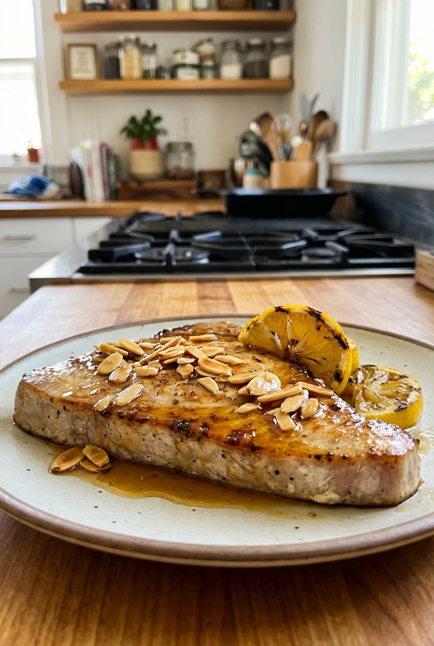 Effortless Nutty-Sweet Swordfish