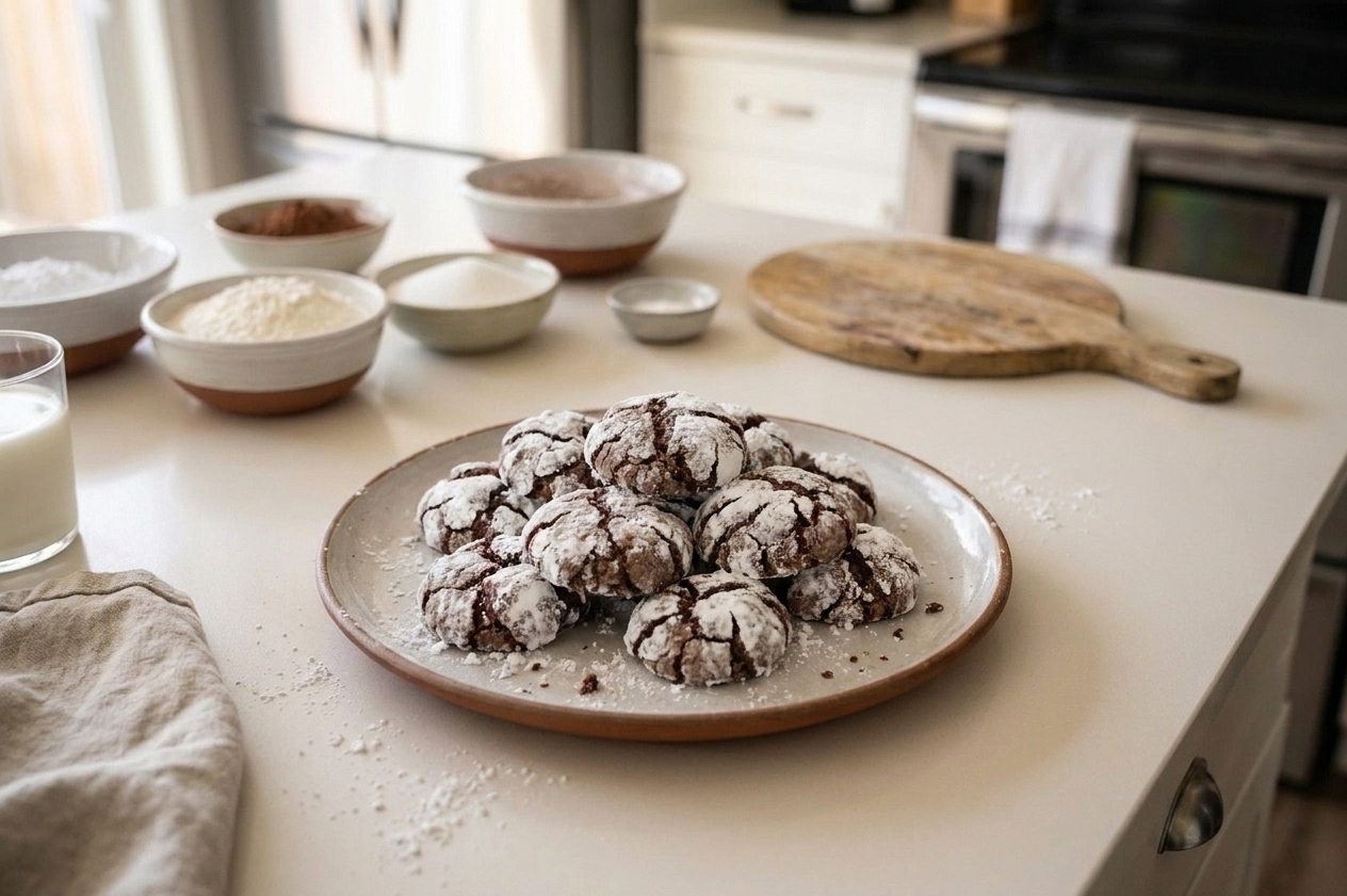 Chocolate Crinkle Cookies