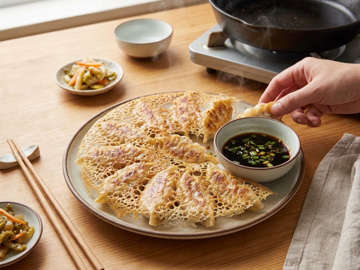 Crispy Pork Dumplings (Potstickers)