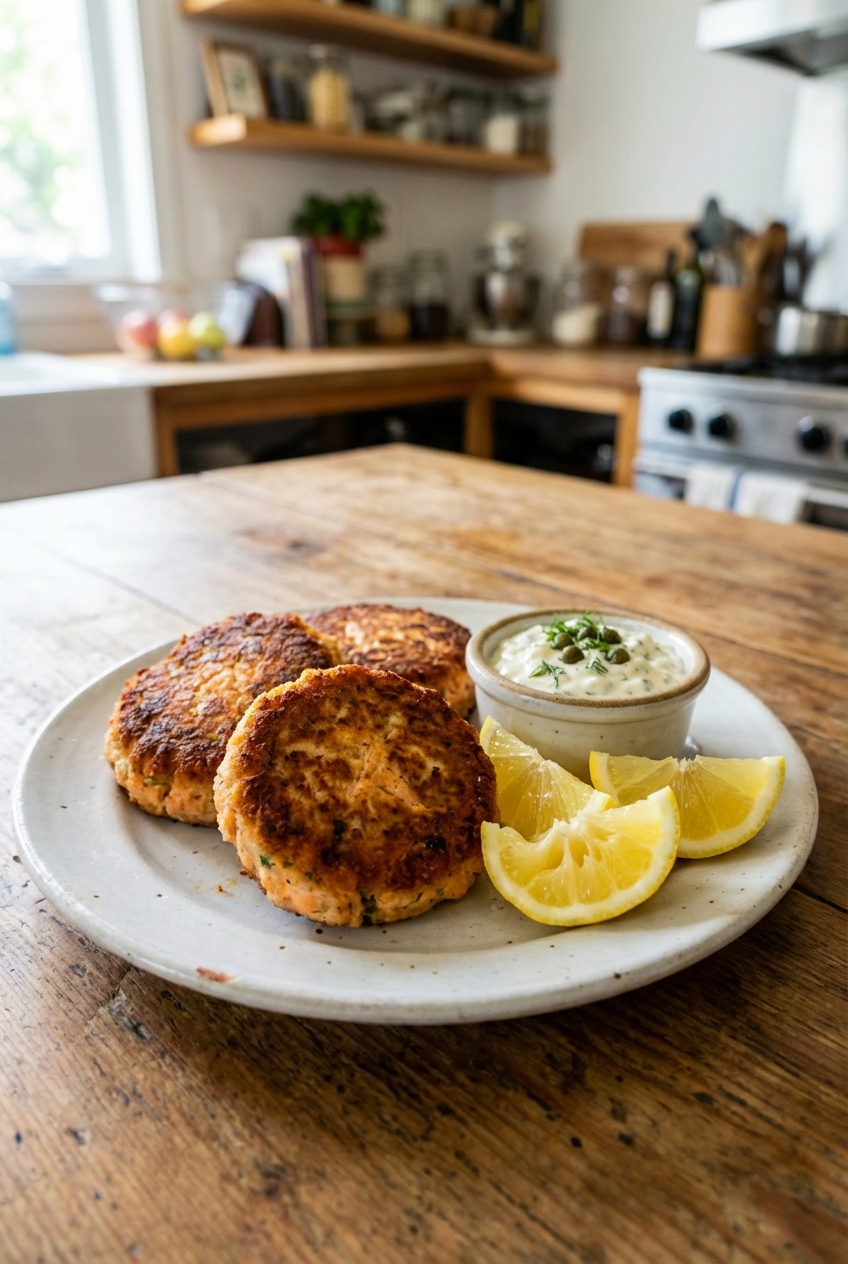 Savory Salmon Cakes (Traditional Style)