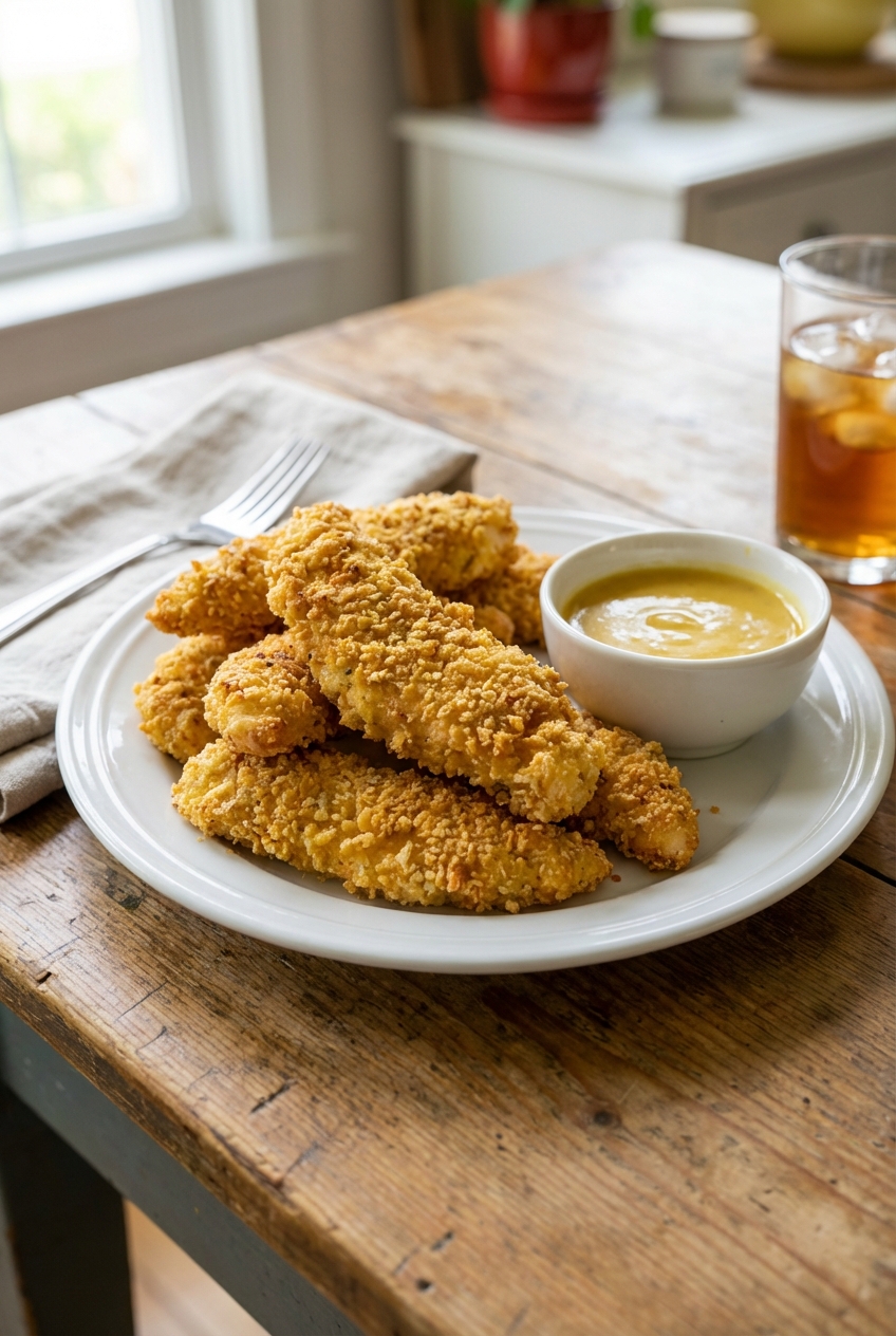 Warm & Spiced Homemade Chicken Strips