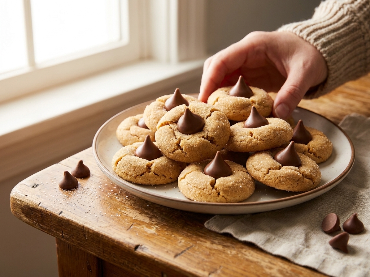 Peanut Butter Blossom Cookies
