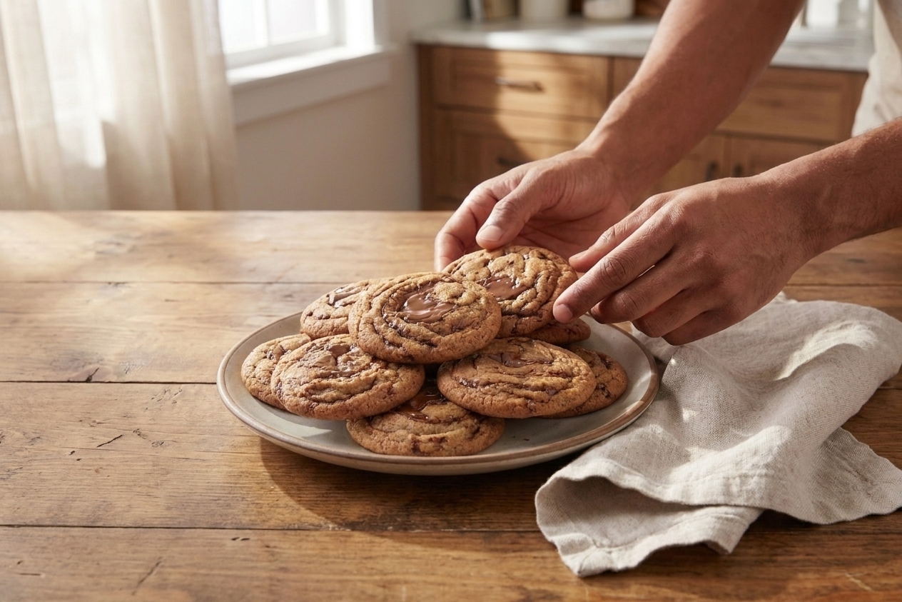 Soft Nutella Cookies