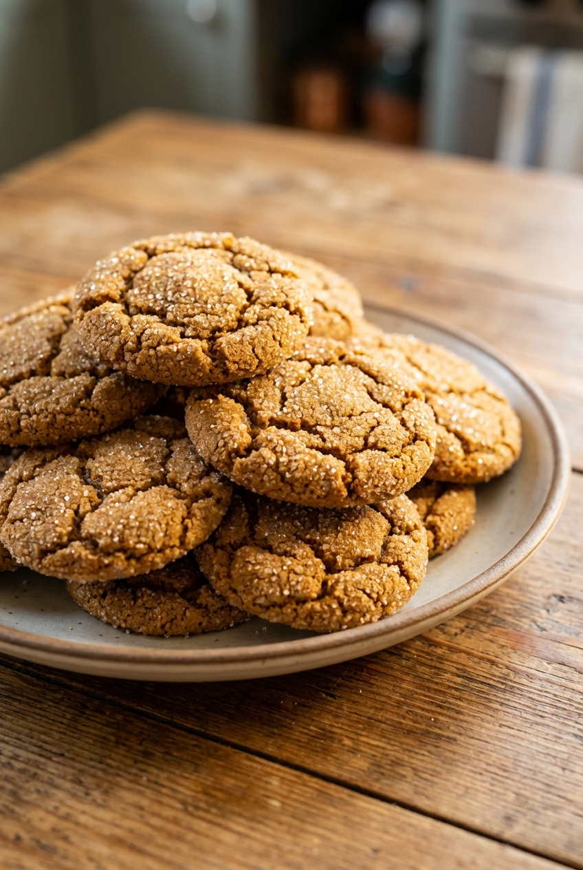 Simple Soft & Chewy Gingersnap Cookies