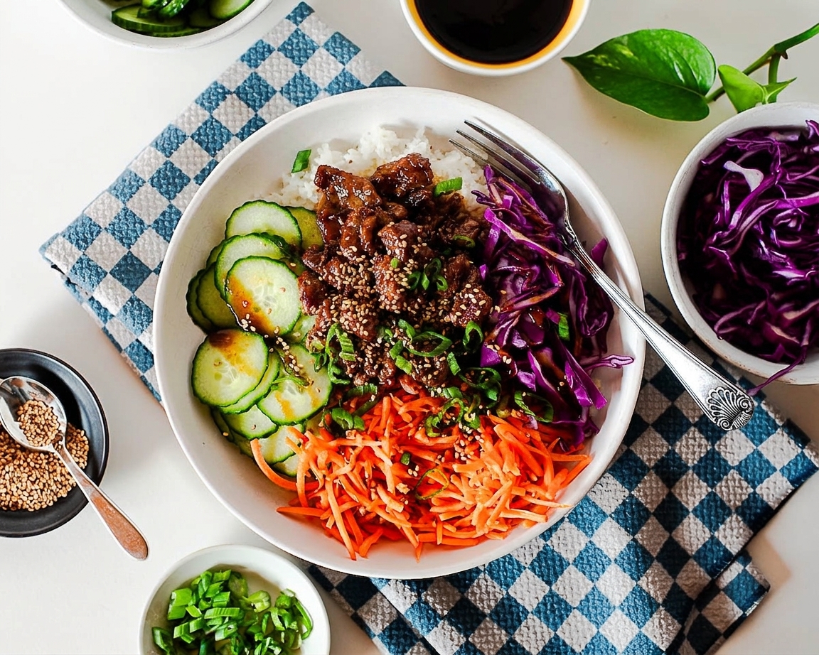 Easy Korean BBQ Beef Bowls