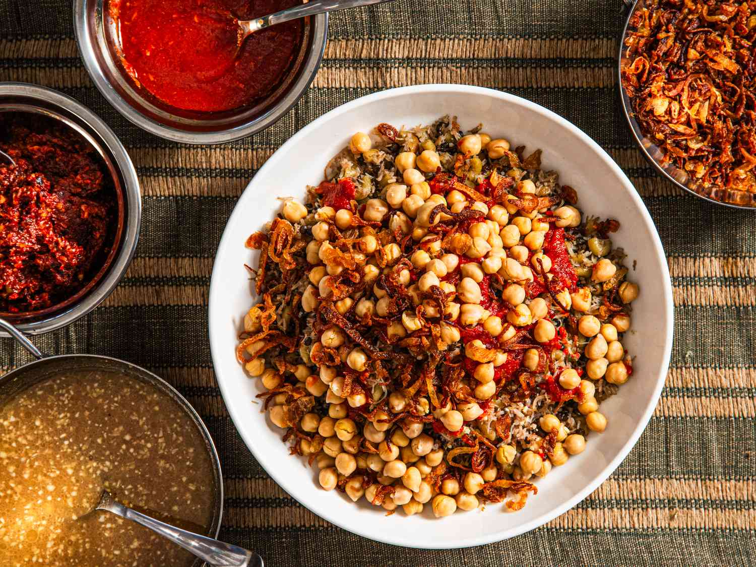 Koshari (Egyptian Street Food Bowls)