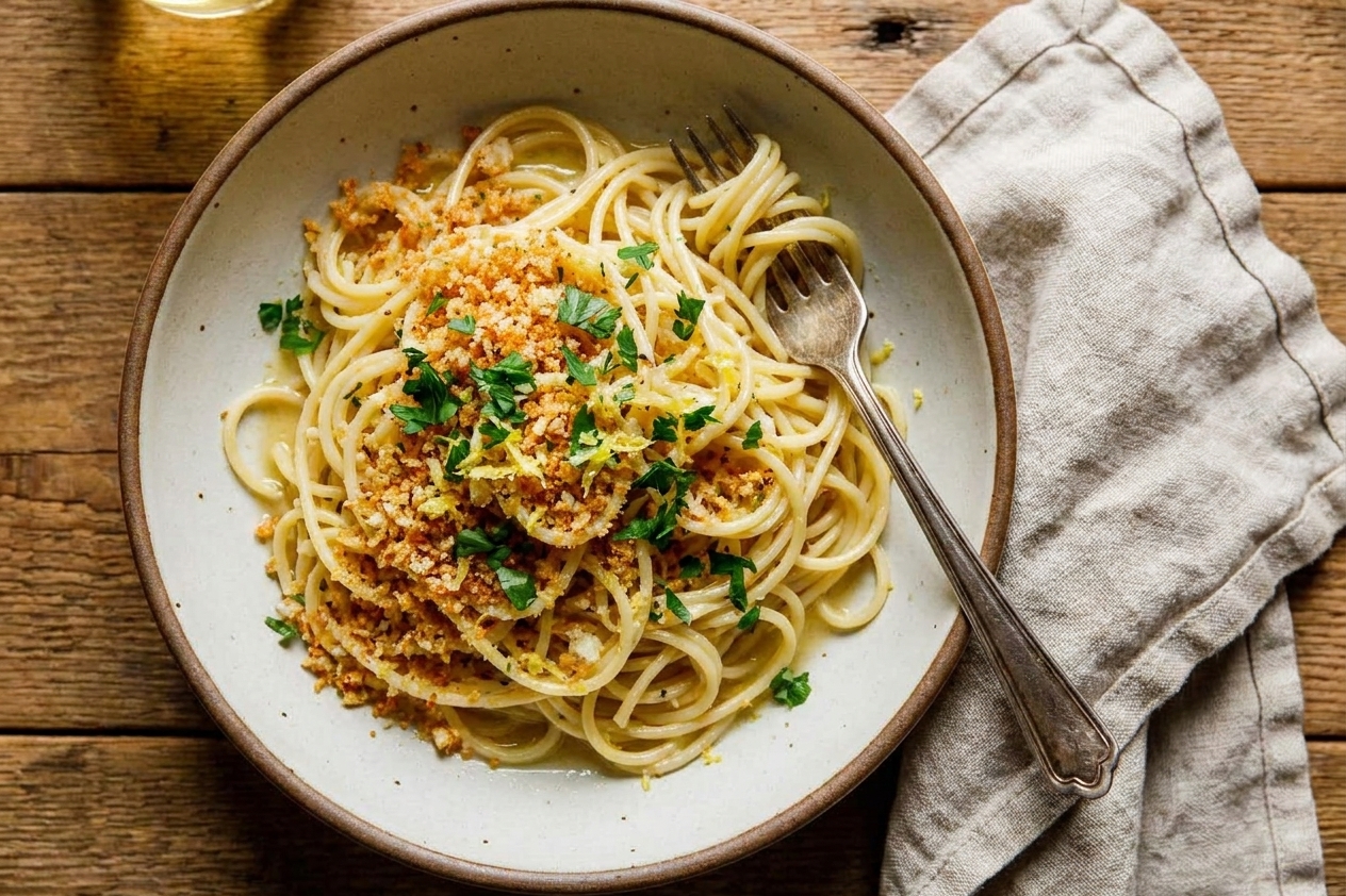Food52-Style Weeknight Pasta With Garlicky Breadcrumbs