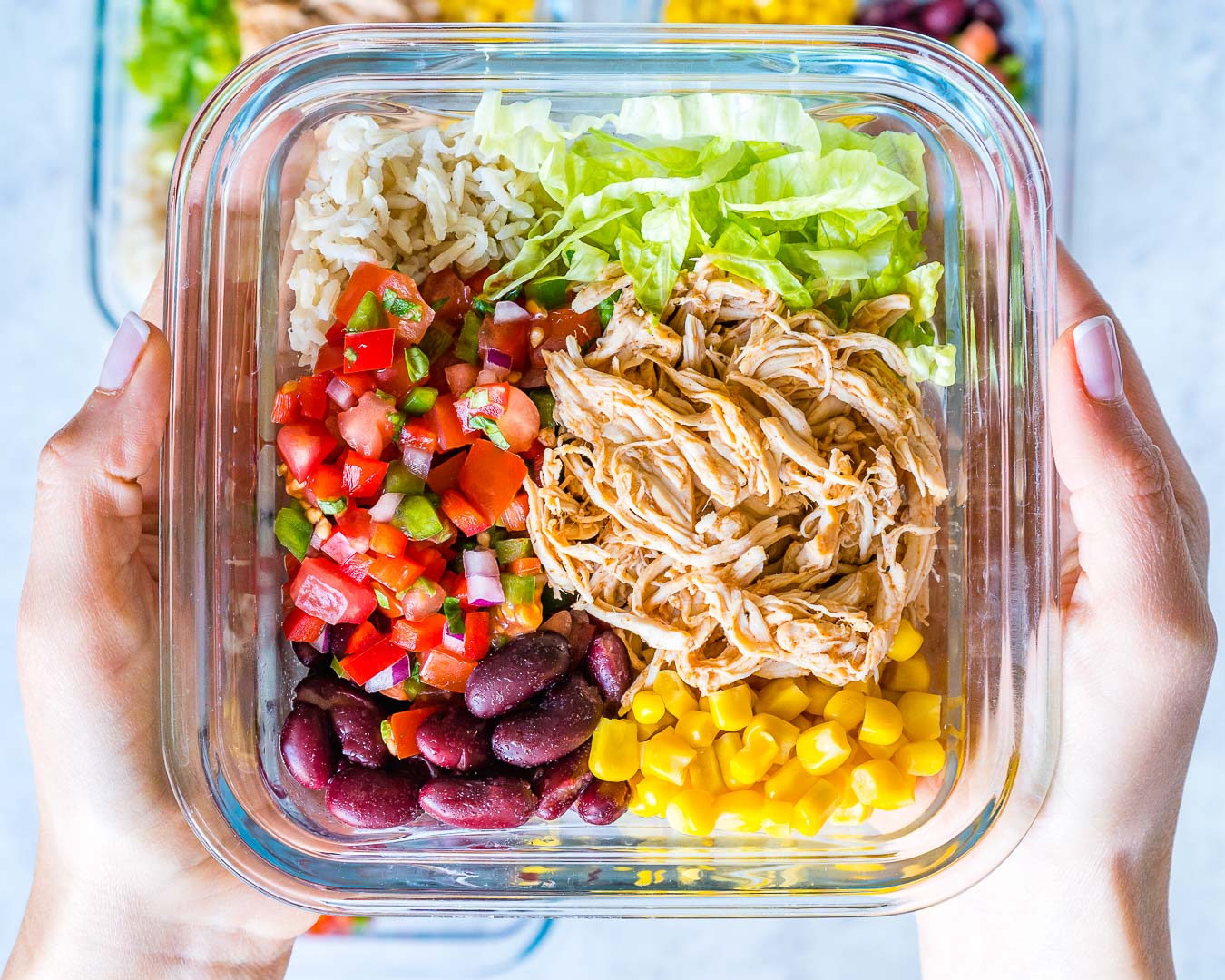 High-Protein Chicken Burrito Bowls