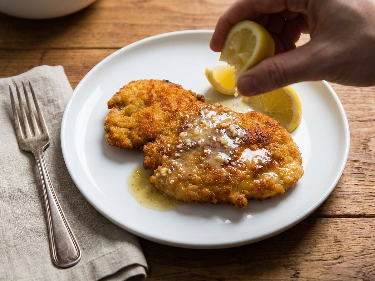 Crispy Chicken Cutlets With Lemon-Parmesan Pan Sauce