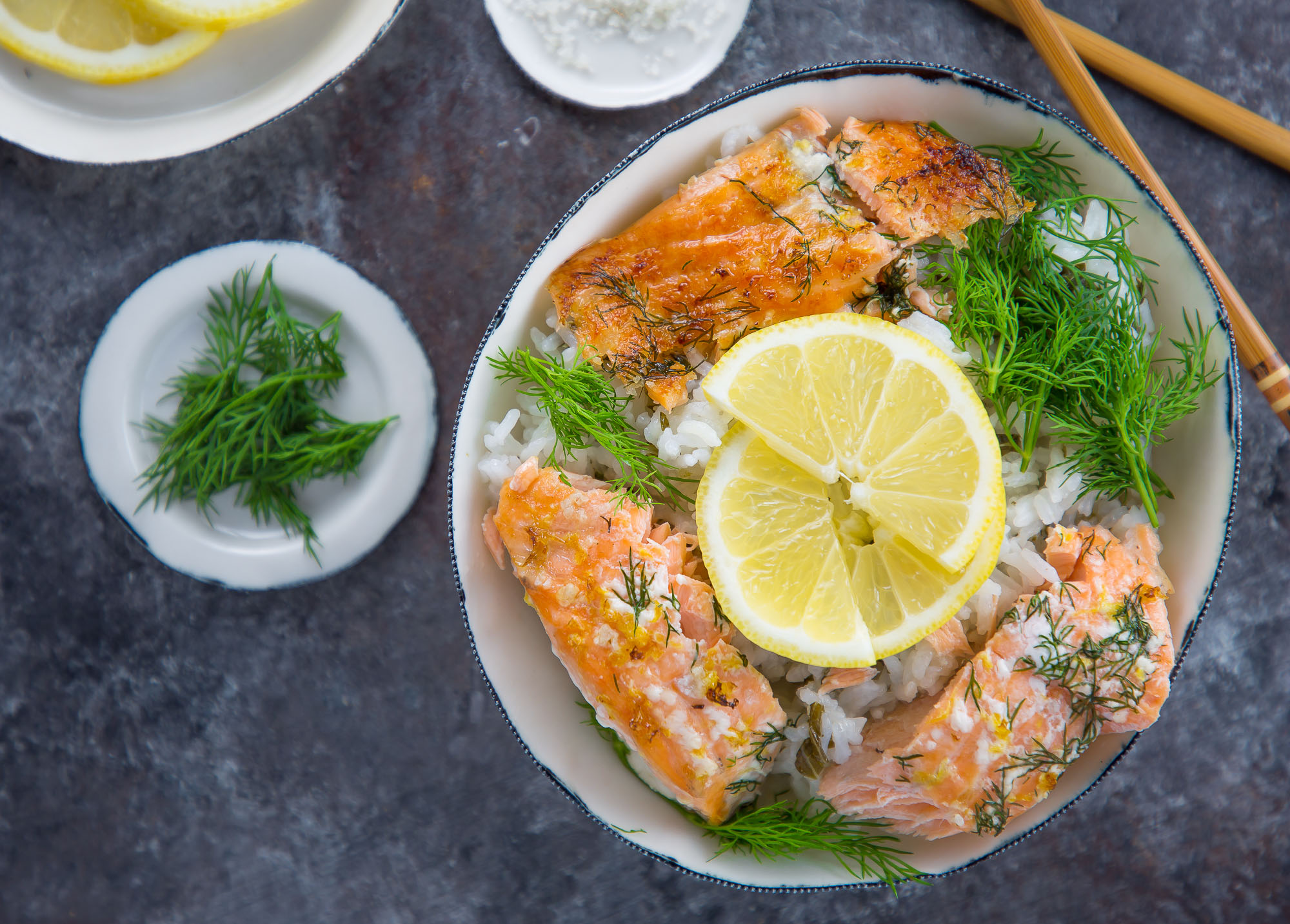 Heart-Healthy Lemon Herb Salmon Bowls