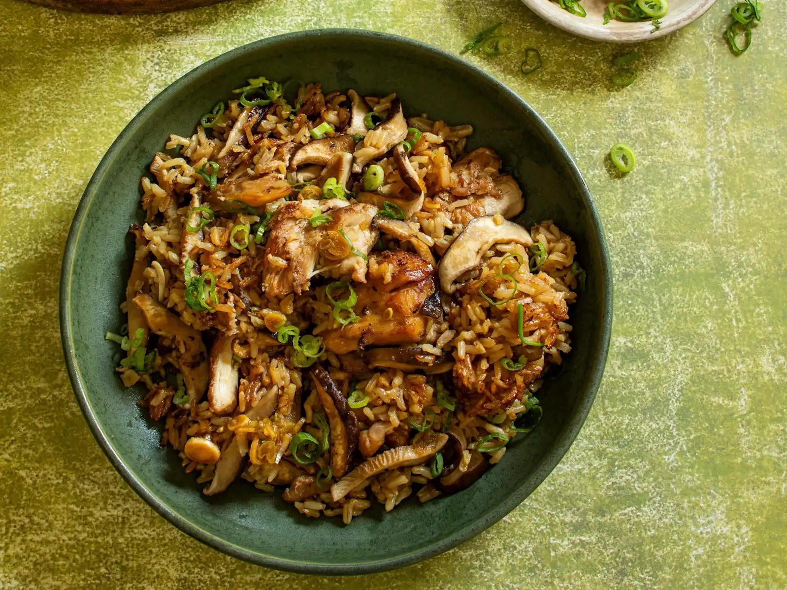 Crispy Shiitake Mushroom Rice Bowls