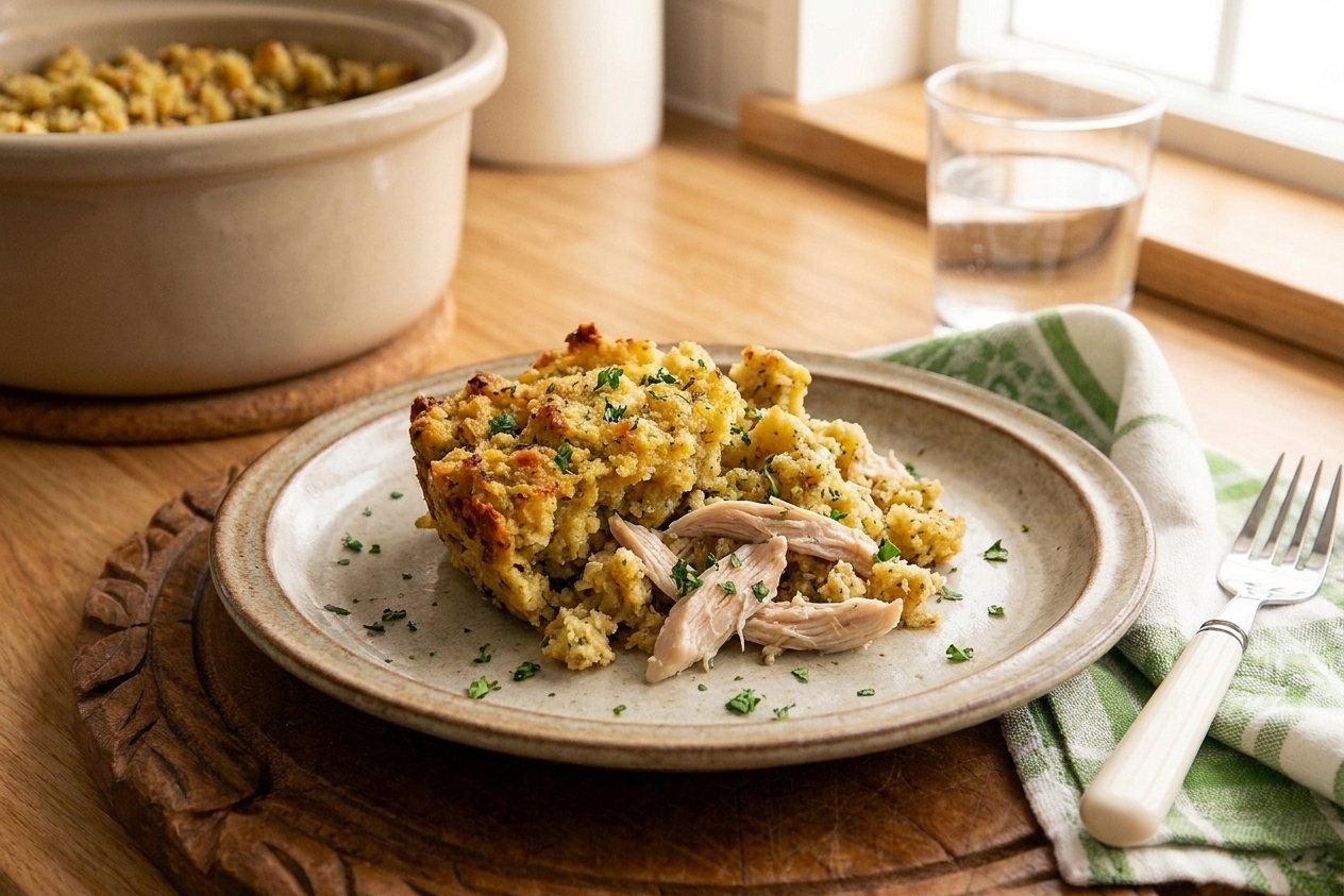 Crock Pot Chicken and Dressing