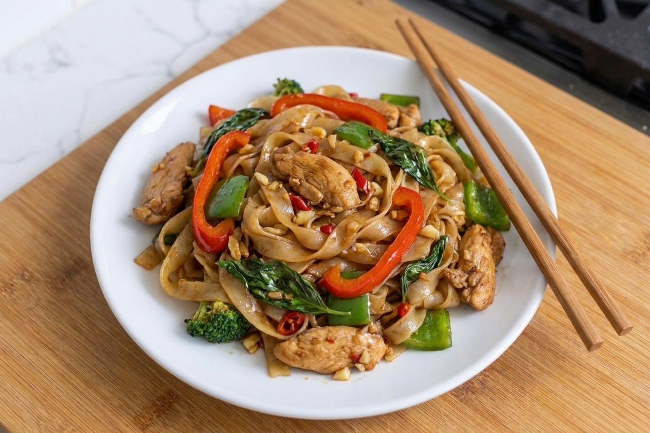 Thai Drunken Noodles (Pad Kee Mao)