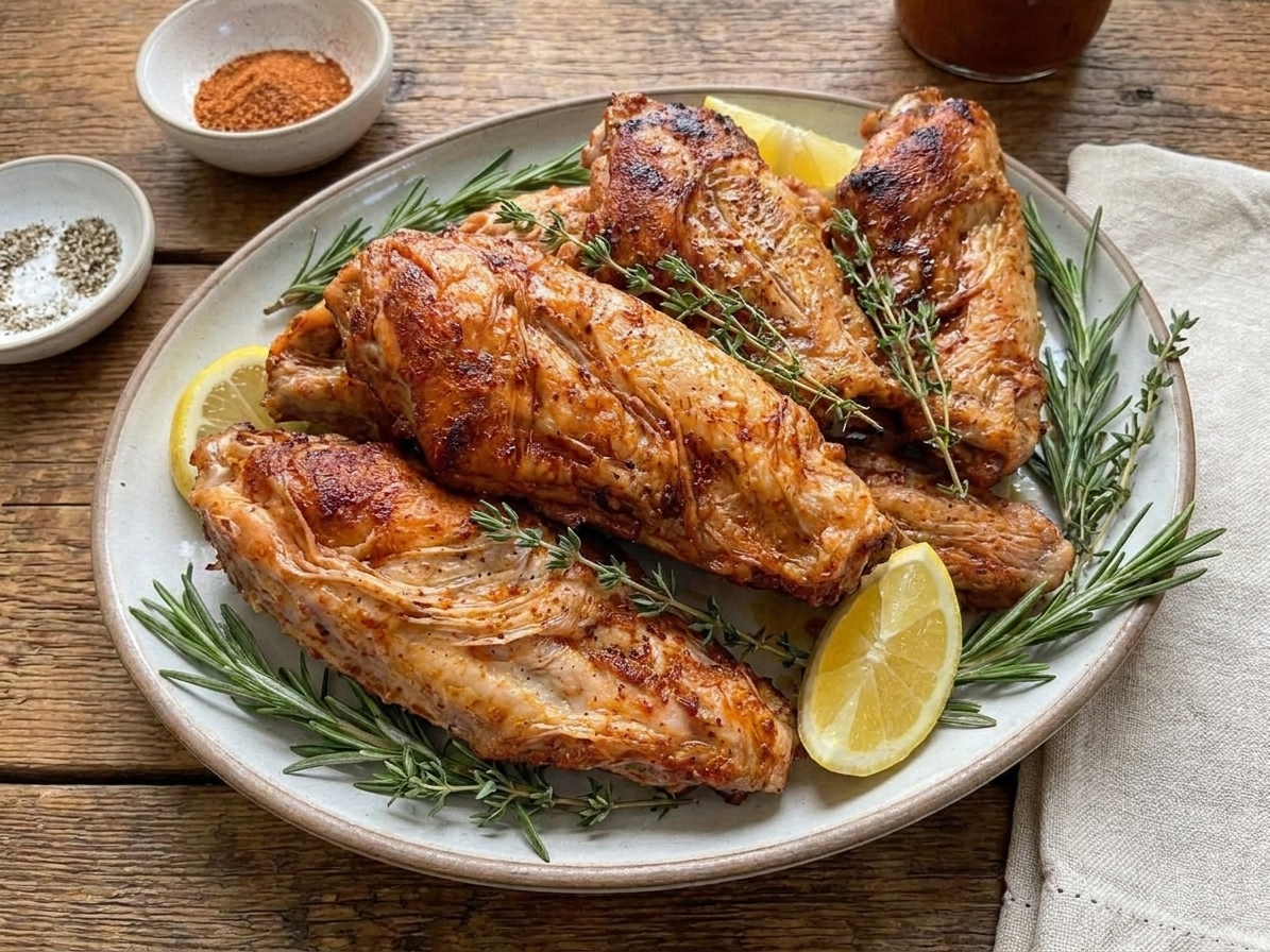 Crispy Baked Turkey Wings