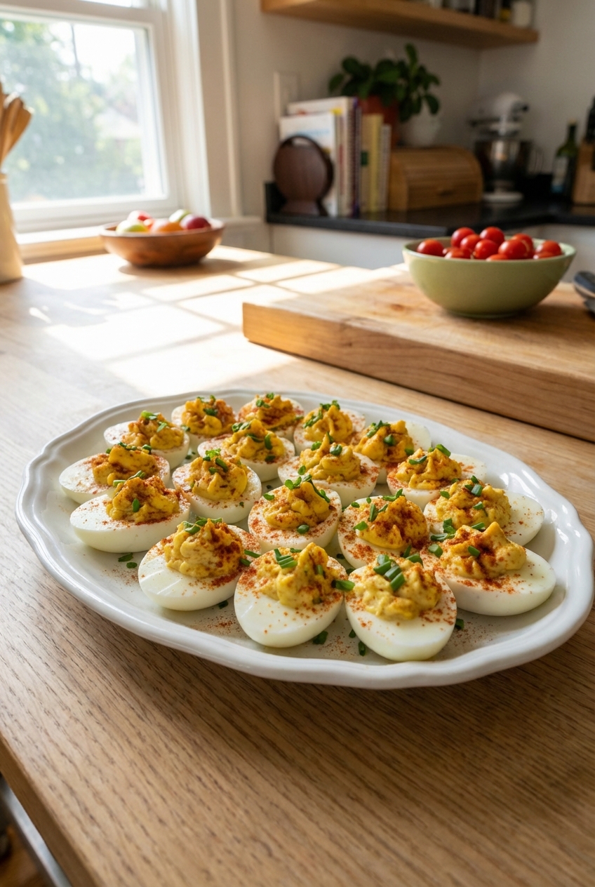 Seasonal Sweet Deviled Eggs