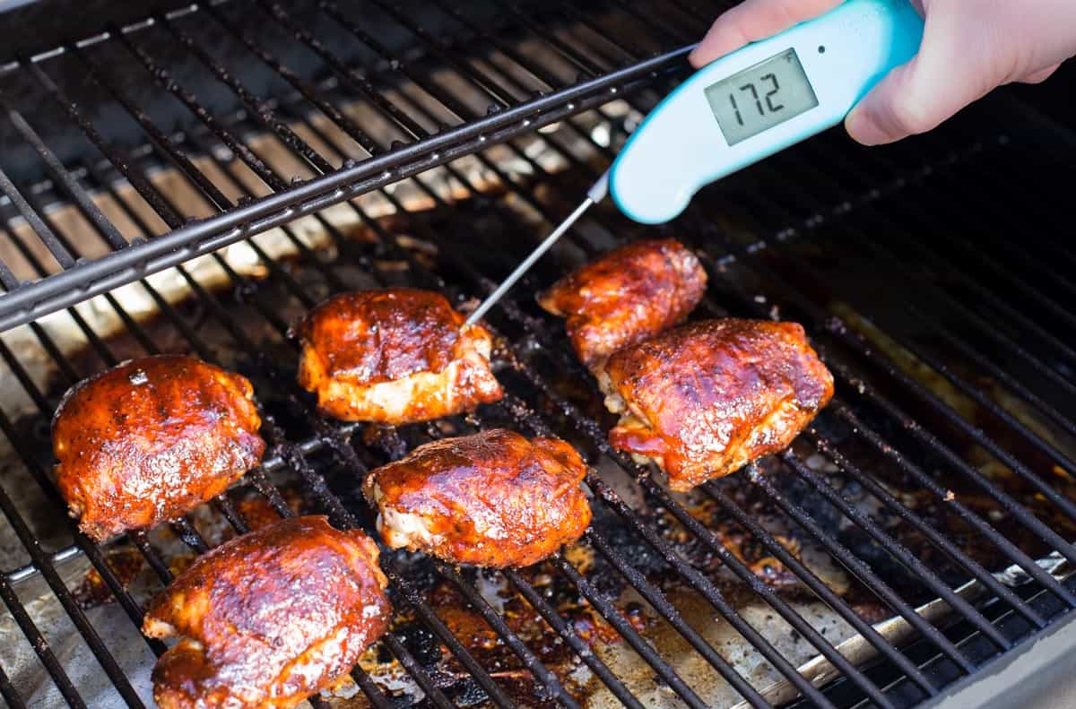 Pellet Grill BBQ Chicken Thighs
