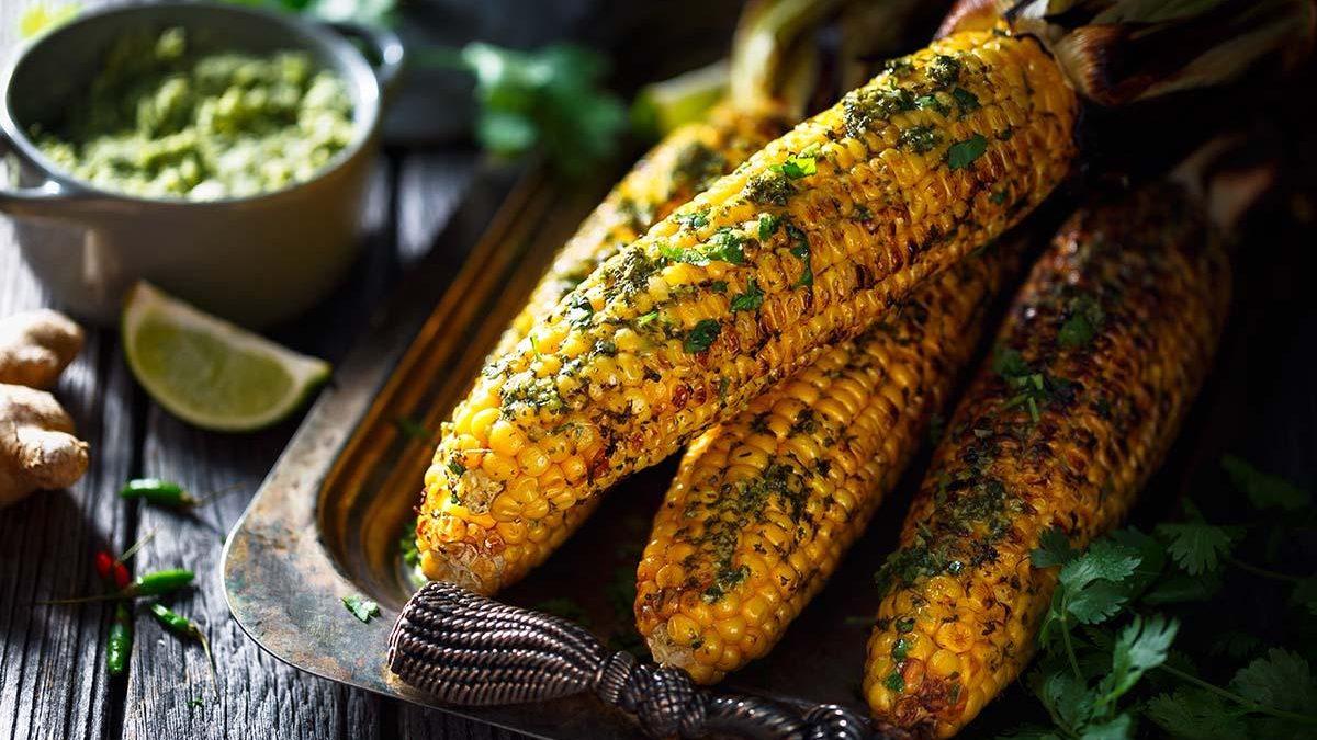 Grilled Corn With Chili Lime Butter