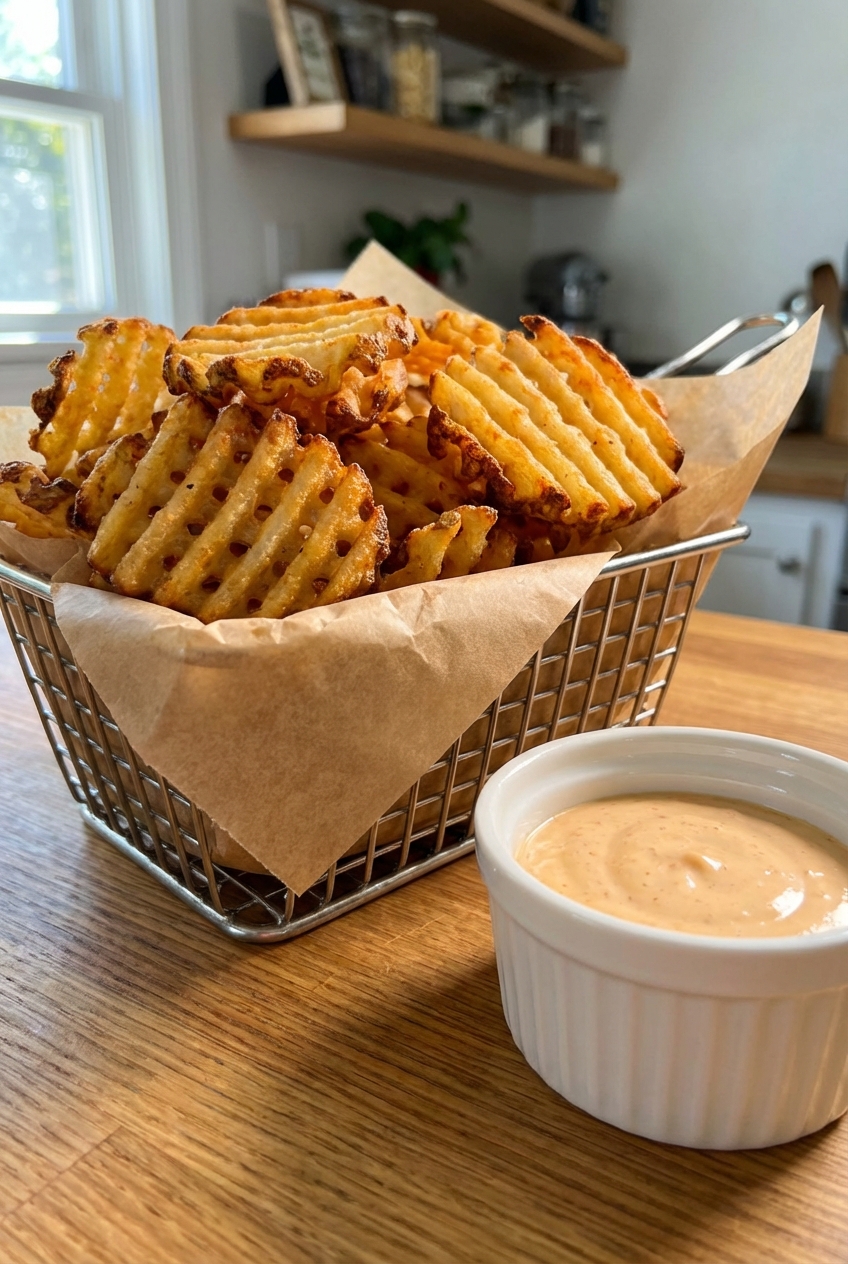 Rustic Copycat Chick-fil-A Waffle Fries