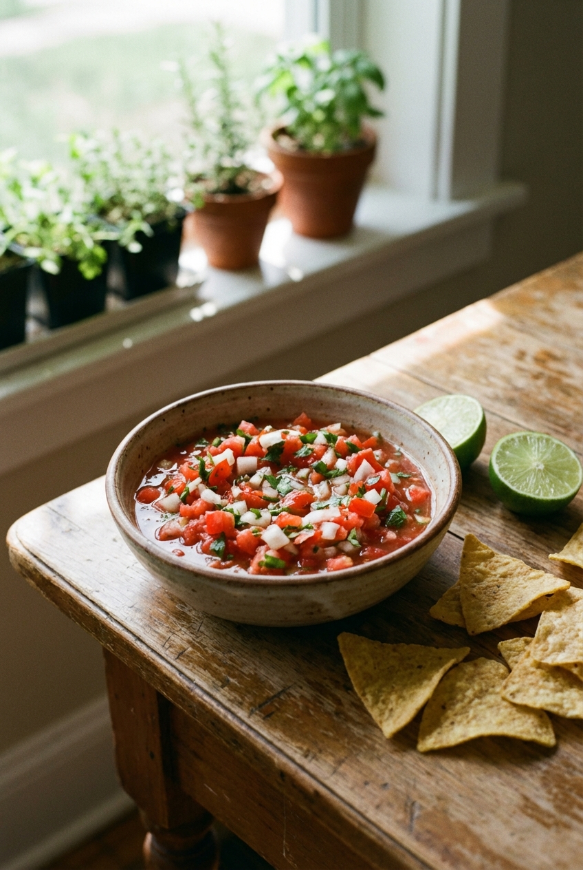 Healthy Homemade Salsa (Bright and Citrusy)