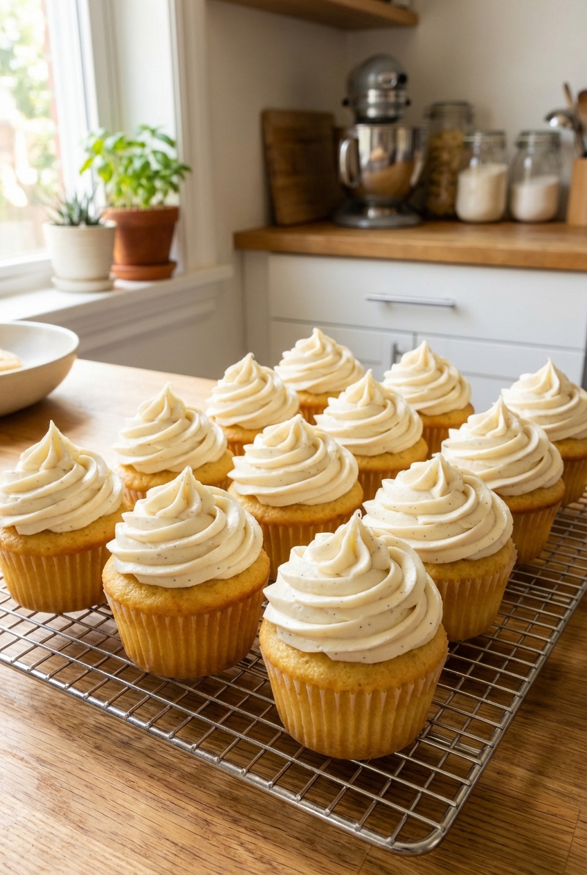 Gourmet Vanilla Cupcakes